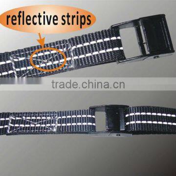 25 mm cam buckle strap with reflective strips from china manufacturer
