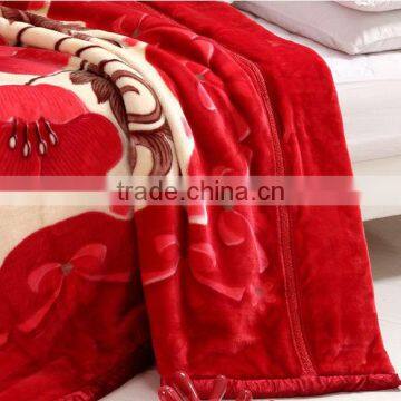 100%polyester raschel supper soft blanket