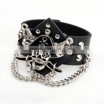 Factory Supply Hot Selling Men Leather Bracelet Accessories