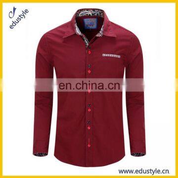 Custom Solid Color Long Sleeve Official Shirts For Men