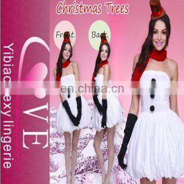 China wholesale snow white Christmas dress with gloves adult minion costume