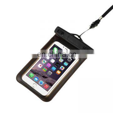 Black Waterproof Case Pouch Dry Bag With Neck Strap for Mobile Phone photo-4