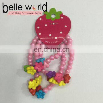 kids flower beads Bracelets for litter girl