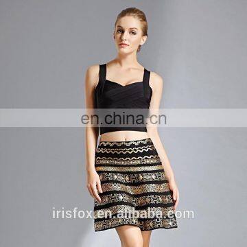 Fashion condole belt brush gold design evening dress malaysia online shopping