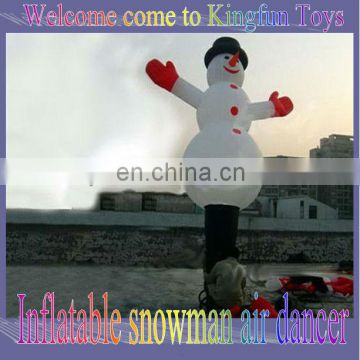 Snow man inflatable air dancer for festival