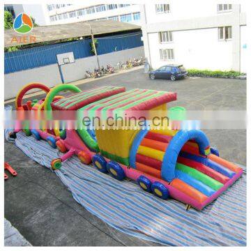 train big high quality inflatable obstacle with price