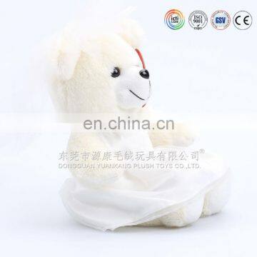 2014 Beautiful Teddy Bear Toy With Wedding Dress photo-2