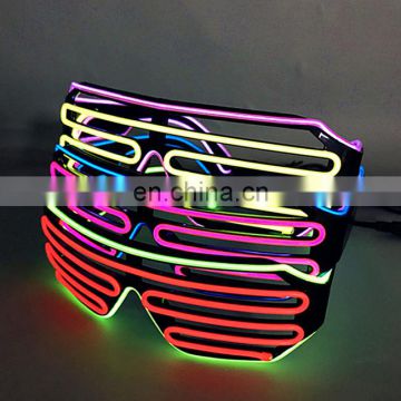 el glasses glowing light up high quality shutter el wire party Glasses