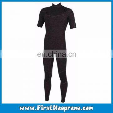 Custom Fit 2/3MM Neoprene CR Rubber Short Sleeve Jumpsuit Full Wetsuit For Male
