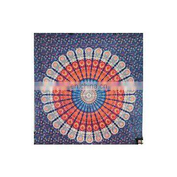 USA Traditional Home Decore Printed Cotton Tapestry Bed Spread Throw