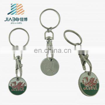 new designed mini customized trolley coin keychain, Coin Holder