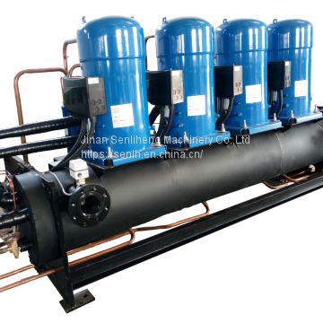 Open scroll water chiller water cooled