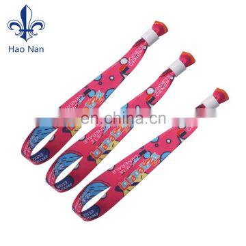 Custom Logo One Time Use Security Sublimation Wristband for Wholesale