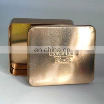 Gift Tin Box With Purple Color With Ribbon Hair Bow photo-3