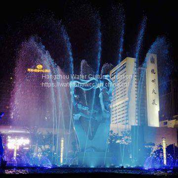 Dancing Fountain Music Fountain Light Show in the Amusement Park photo-2