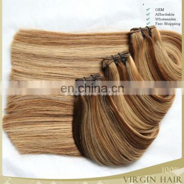 Grade 6A Piano Color Brazilian Remy Hair mixed color hair Piano Color Human Hair