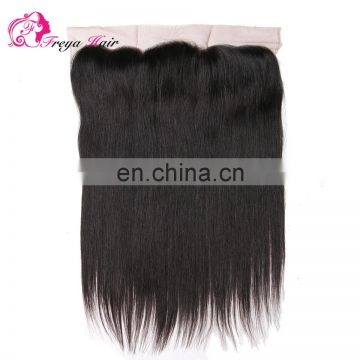 Silky Straight Wave Style and Human Hair Material Brazilian unprocessed ear to ear lace closures