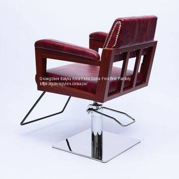 PU Material Hydraulic Vintage Barber Styling Barber Chair MY-008-08M photo-2