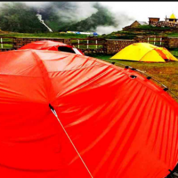 Fire Retardant Green Tangerine Tarpaulin