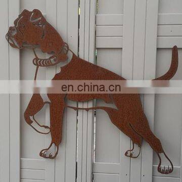 2019 latest design funny metal animal figures arts in corten steel