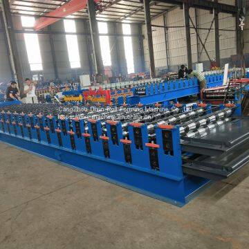 Columbia Automatic 1000mm Double Layer Profile Cold Roll Forming Machine photo-3