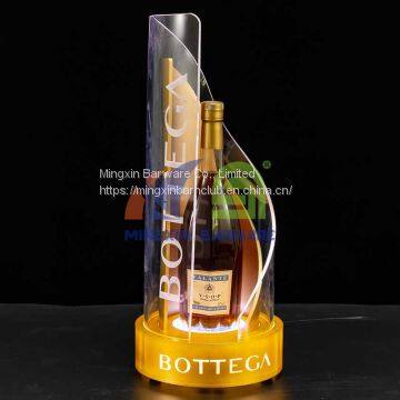 Gold Two Layers Wavy Bottle Presenter LED Bottle Presenter for Nightclub Bottle Presenter photo-2