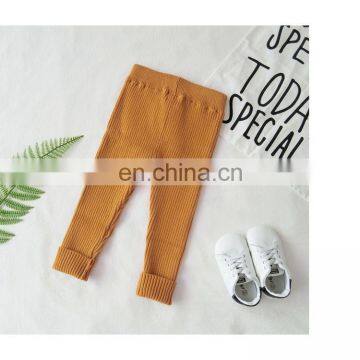 Newest Design Soft Fabric Baby Girl Trousers Rib Cotton Fashion Legging photo-4