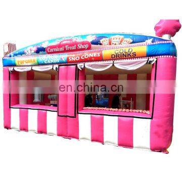 Outdoor Portable Carnival Treat Shop Customized Inflatable Fun Food Booth For Sale