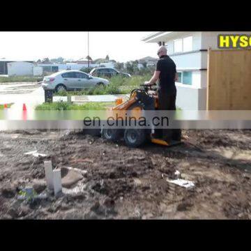 China Manufacturer Wheeled Mini Loader with earth drill,Auger