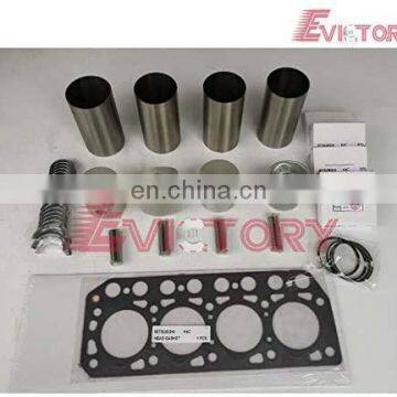 for Mitsubishi K4C Cylinder Gasket Bearing Piston Ring Set