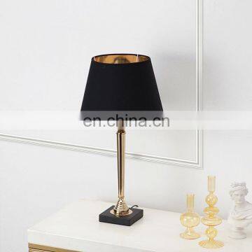 Modern minimalist office lighting table lamp wholesale cheap black lampshade metal base LED desk lamp