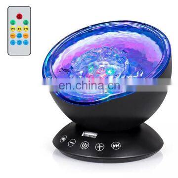 Christmas Gifts Kids Ocean Wave Starry Night Light Projector With Remote Control for Living Room Decoration photo-3