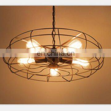 Colorful Chandelier With Ceiling Fan Crystal Pendant Lamp photo-3