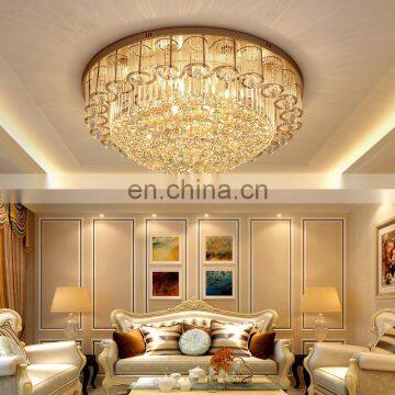 LED Crystal Ceiling Lights Modern Round Design Living Room Bedroom Hotel Lobby suspended ceiling lighting