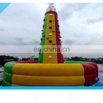 Big Inflatable Rocking Climbing Wall Tower Sport Game