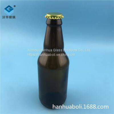 Hot 330ml Brown Beer Glass Bottle Glass Wine Bottle Manufacturer photo-2