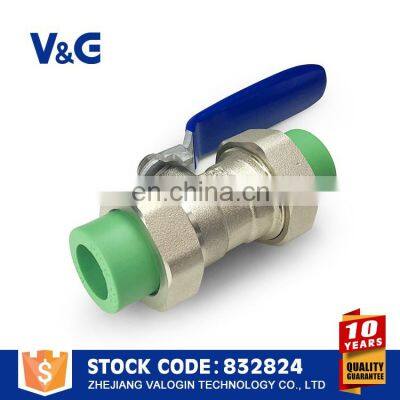 Valogin High Quality 90*90 Brass Ball Valve With PPR Pipe photo-3