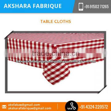 Decorative Beautiful Cotton Table Cloth Available in Different Shapes