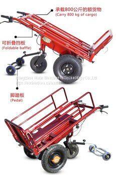 Heavy Duty Material Handling Trolley Cart Electric Battery Operated Hand Trolley 500KG photo-2