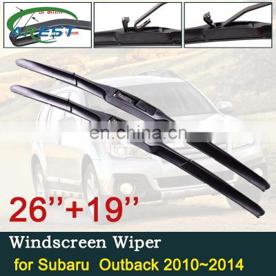 Car Wiper Blade for Subaru Outback 2010 2011 2012 2013 2014 Front Windscreen Windshield Wipers Car Accessories Stickers j Hook