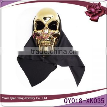 Electroplating plastic Halloween Karneval party ghost face mask