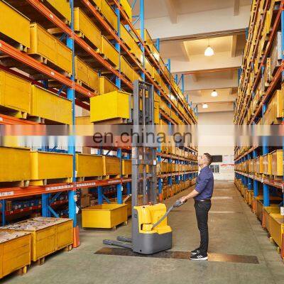 Automatic Electric Stacker Forklift With Straddle Forks With 3 Meters Lifting Height Capacity Electric Walkie Straddle Stacker photo-3