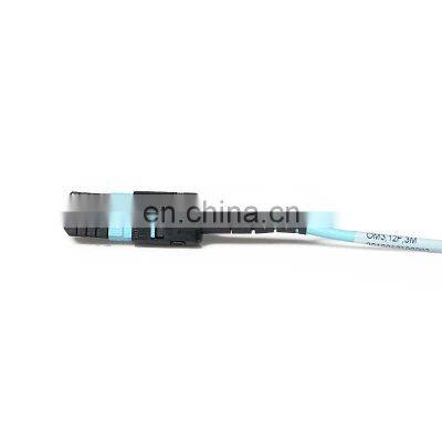 High Density Low Loss Fiber Optic Cable OM3 50/125 MPO Patch Cord 12F 24F Multimode Optical Patch Cord photo-3