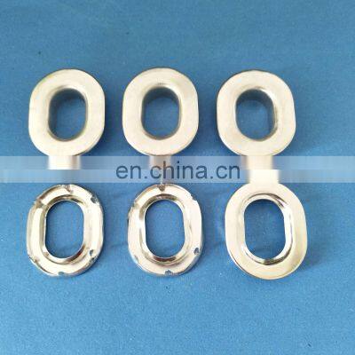 Hand Fashion Square Gold Matte Silver Oval Shoes Eyelet/Grommet Set Metal photo-2