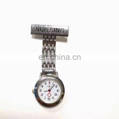In Stock Alloy Metal Silver Color Lady's Tunic Lapel Pin-on Brooch Quartz Fob Watch Breast Nurses Watch photo-5