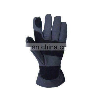 Aramid Fabric/Cow Leather/Water Proof Reflective Fire Fighting Gloves