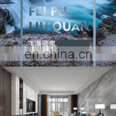 Плитки напольные из фошаньского керамического камня с непрерывным узором размером 800x800, полированные, в стиле высокоглянцевого мрамора, по низкой цене JM88381D photo-3