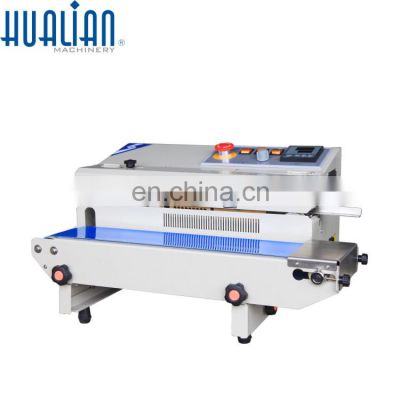 FRB-710I Hualian Continuous Portable Plastic Heat Food Band Sealer Seal Packing Bag Sealing Machine