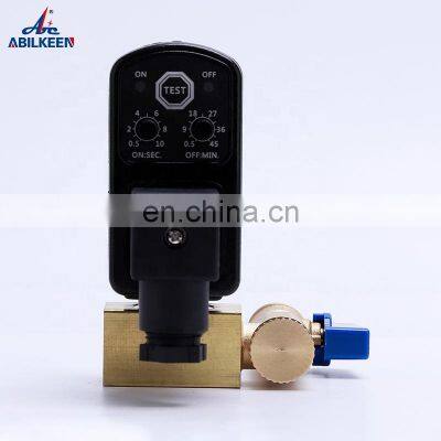 High Precision Wholesale OPT Series Pneumatic Brass Automatic Auto Drain Electronic Water Timer Valve photo-2