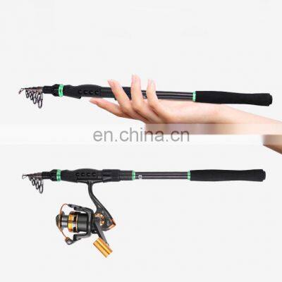 2021 new design carbon fib fishing rod 1.8m-3.6m/169g-292g carbon telescopic fishing rod Fishing gear wholesale